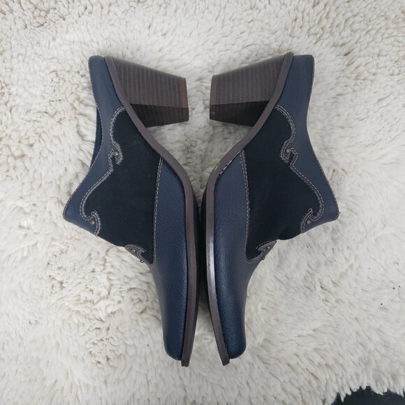 Unbranded Blue Western Heeled Mule 10 - Picture 10 of 11